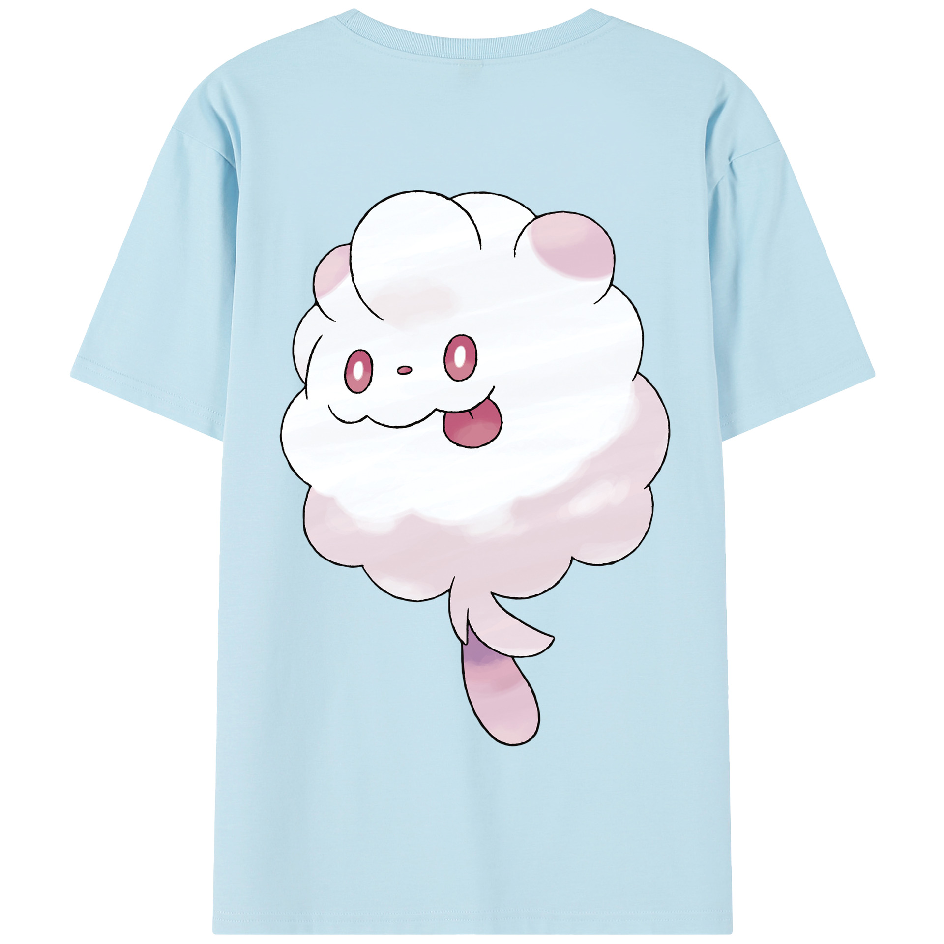 （画像用） ポケットモンスター Pokémon 綿100％半袖Tシャツ（背面プリント）